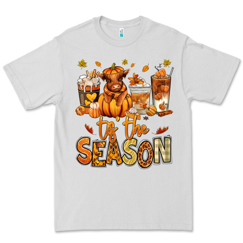 Tis' The Season Fall Heifer Coffee Cups Premium Tee by RanaPortraitStore | Teevron