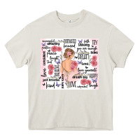 Cream self care Heavy Core Tee - MaliasSmallBusiness