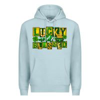 Blue Mist Lucky and blessed St. Patricks Day Premium Hoodie - FaDigitalArtStudio