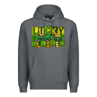 Rock Lucky and blessed St. Patricks Day Premium Hoodie - FaDigitalArtStudio