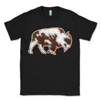 Black Cowhide Bison Silhouette Classic Tee - Bettercallsaul