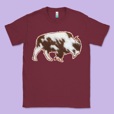 Cowhide Bison Silhouette Classic Tee Designed By Bettercallsaul