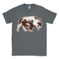Charcoal Heather Cowhide Bison Silhouette Classic Tee - Bettercallsaul