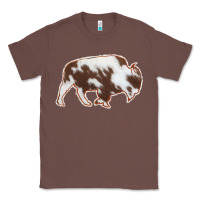 Chestnut Cowhide Bison Silhouette Classic Tee - Bettercallsaul