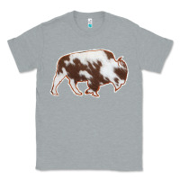 Heather Grey Cowhide Bison Silhouette Classic Tee - Bettercallsaul