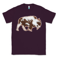 Plum Cowhide Bison Silhouette Classic Tee - Bettercallsaul