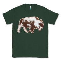 Sports Green Cowhide Bison Silhouette Classic Tee - Bettercallsaul