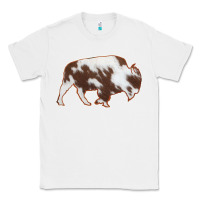 White Cowhide Bison Silhouette Classic Tee - Bettercallsaul