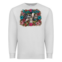 Dove Grey Happy Easter Premium Sweatshirt - CowhideDigitalArt