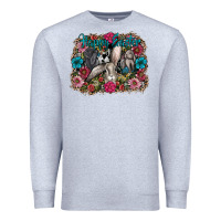 Heather Grey Happy Easter Premium Sweatshirt - CowhideDigitalArt