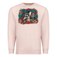 Pale Pink Happy Easter Premium Sweatshirt - CowhideDigitalArt