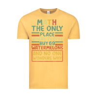 Vintage Mustard Math The Only Place Where People Buy 69 Watermelons Vintage Tee - Bettercallsaul