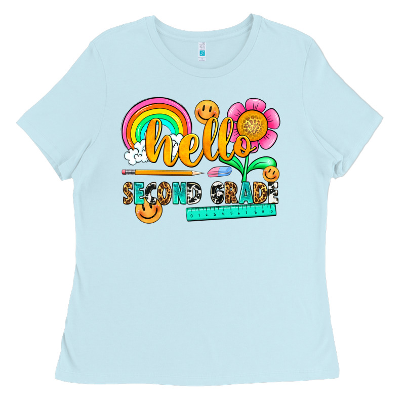 Hello Second Grade Ladies Tee by NancyCooperArtShop | Teevron