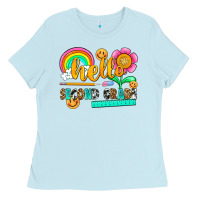Baby Blue hello second grade Ladies Tee - NancyCooperArtShop