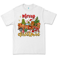 White merry christmas gingerbread truck Premium Tee - MaliasSmallBusiness