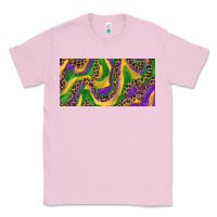 Bubblegum Pink Mardi gras colors with leopard Classic Tee - RanaPortraitStore