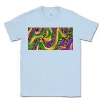 Dusty Blue Mardi gras colors with leopard Classic Tee - RanaPortraitStore