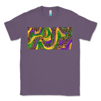 Lavender Mardi gras colors with leopard Classic Tee - RanaPortraitStore