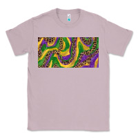 Lilac Mardi gras colors with leopard Classic Tee - RanaPortraitStore