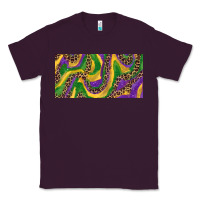Plum Mardi gras colors with leopard Classic Tee - RanaPortraitStore