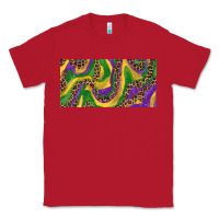 Red Mardi gras colors with leopard Classic Tee - RanaPortraitStore