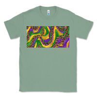 Sage Mardi gras colors with leopard Classic Tee - RanaPortraitStore