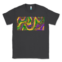 Smoke Mardi gras colors with leopard Classic Tee - RanaPortraitStore