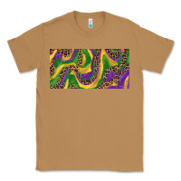 Toasted Coconut Mardi gras colors with leopard Classic Tee - RanaPortraitStore