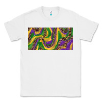 White Mardi gras colors with leopard Classic Tee - RanaPortraitStore
