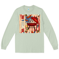 Matcha red white and bbq usa flag Long Sleeve Tee - TumblerDesignByShophia