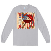 Moon Dust red white and bbq usa flag Long Sleeve Tee - TumblerDesignByShophia