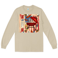 Mushroom red white and bbq usa flag Long Sleeve Tee - TumblerDesignByShophia