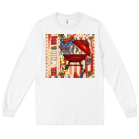 White red white and bbq usa flag Long Sleeve Tee - TumblerDesignByShophia