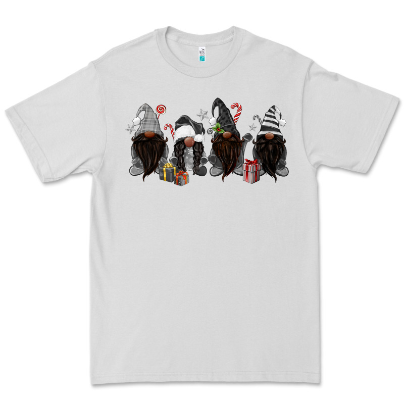 Grey Christmas Afro Gnomies Premium Tee by MaliasSmallBusiness | Teevron