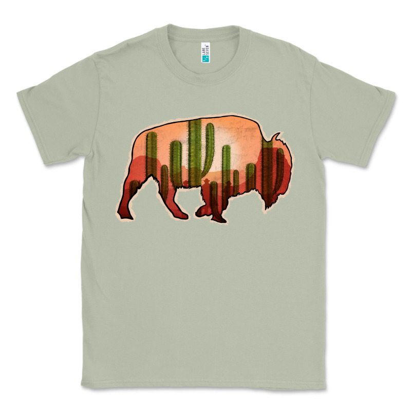 Cactus Bison Silhouette Classic Tee by Bettercallsaul | Teevron