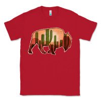 Red Cactus Bison Silhouette Classic Tee - Bettercallsaul