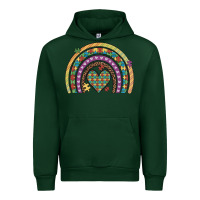 Forest Green autism awareness heart leopard rainbow Urban Hoodie - Artiststas