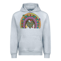 Heather Grey autism awareness heart leopard rainbow Urban Hoodie - Artiststas