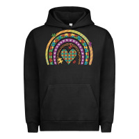 Pigment Black autism awareness heart leopard rainbow Urban Hoodie - Artiststas