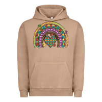 Pigment Burro autism awareness heart leopard rainbow Urban Hoodie - Artiststas