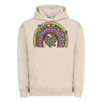 Pigment French Oak autism awareness heart leopard rainbow Urban Hoodie - Artiststas