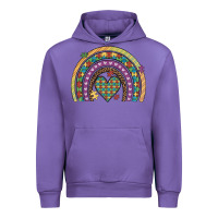 Tulip autism awareness heart leopard rainbow Urban Hoodie - Artiststas