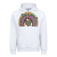 White autism awareness heart leopard rainbow Urban Hoodie - Artiststas