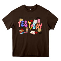Chocolate Brown test day Heavy Core Tee - JahusDesignShop