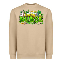 Mushroom Lucky Nurse St. Patrick's Day Heavyweight Sweatshirt - HowdyJamesFarm