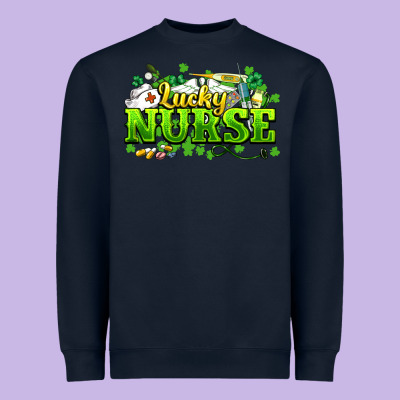 Lucky Nurse St. Patrick's Day Heavyweight Sweatshirt Designed By Howdyjamesfarm