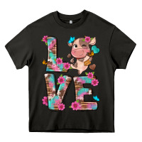 Asphalt love little cute cow Heavy Core Tee - NancyCooperArtShop