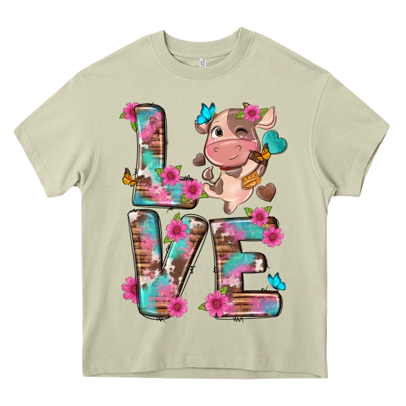 Love Little Cute Cow Heavy Core Tee by NancyCooperArtShop | Teevron