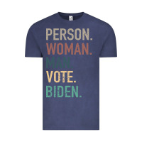 Vintage Denim Person Woman Man Vote Biden Vintage Tee - Bettercallsaul