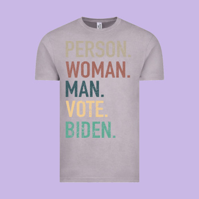 Person Woman Man Vote Biden Vintage Tee Designed By Bettercallsaul